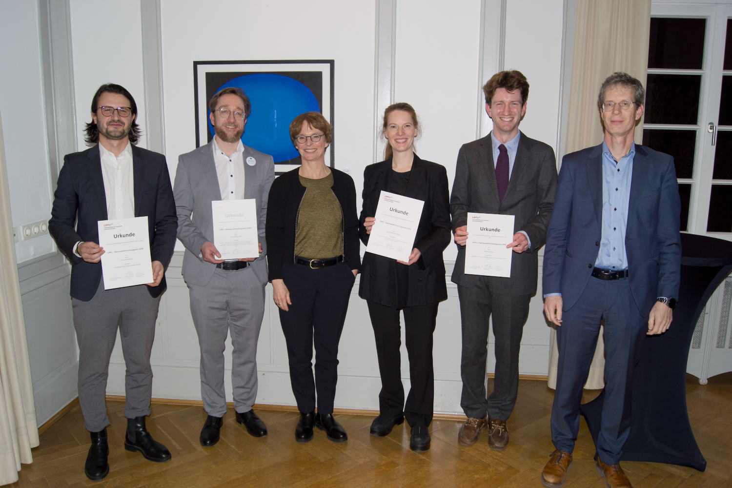 Verleihung der Nachwuchspreise 2026; Gruppenfoto V. Backes